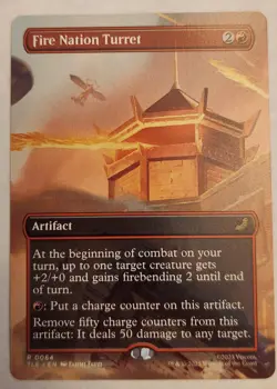 Fire Nation Turret TLE #64 Borderless Rare Regular NM+ - Image 1