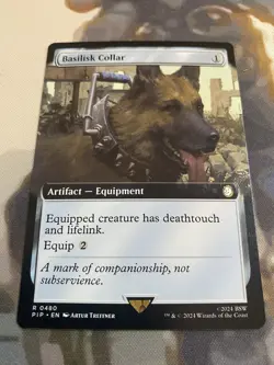 BASILISK COLLAR, 0480 Borderless Non-Foil - MTG: Fallout (PIP) NM/M - Image 2