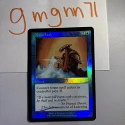 MTG Foil Mana Leak Arena League Promo 1 Of 2 - Image 1