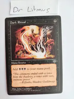 1x Dark Ritual Mirage MTG Great Condition - Image 1