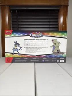 Pokemon TCG Prismatic Evolutions Lucario Ex + Tyranitar Ex Premium Collection - Image 2