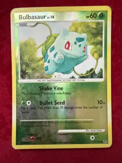 Pokemon TCG Bulbasaur Reverse Holo 77/132, Secret Wonders (MP) - Image 1