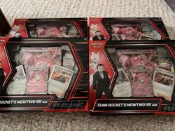 Pokemon TCG Team Rocket’s Mewtwo EX Box Lot Of 4 - Image 1