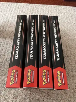 Pokemon TCG Team Rocket’s Mewtwo EX Box Lot Of 4 - Image 2