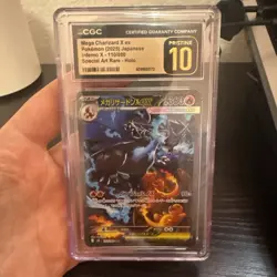 CGC PRISTINE 10 Mega Charizard X ex SAR 110/080 Inferno X Japanese Pokemon - Image 1