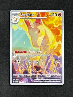 2025 Pokemon TCG Rapidash 189/182 Sv10: Destined Rivals Illustration Rare - Image 1