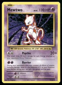 Mewtwo Rare XY - Evolutions 51/108 NM Pokemon TCG - Image 1