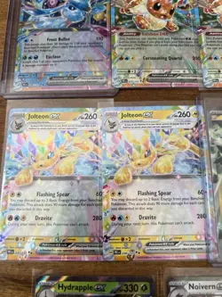 Pokemon TCG Prismatic Evolution Double Rare Lot (8) Glaceon EX, Iron Thorns EX - Image 4