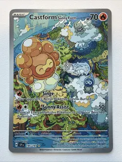 Castform Sunny Form 195/191 Scarlet & Violet Surging Sparks Pokemon TCG - Image 1