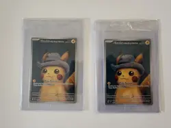 Pokemon - 2 x Pikachu with Grey Felt Hat X VAN GOGH PIKACHU Promo SVP085 SEALED - Image 1
