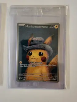 Pokemon - 2 x Pikachu with Grey Felt Hat X VAN GOGH PIKACHU Promo SVP085 SEALED - Image 3
