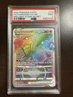 Charizard VSTAR 174/172 Pokemon TCG Brilliant Stars PSA 9 MINT - Image 1