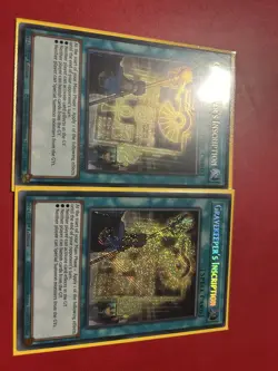 2x YUGIOH - 1 X GRAVEKEEPER'S INSCRIPTION - PHHY-EN000 - 1ST SECRET x2 - Image 1