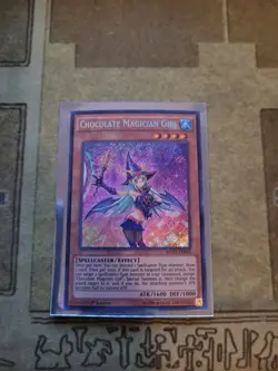 YUGIOH CHOCOLATE MAGICIAN GIRL MVP1-ENS52 SECRET 1ST ED NM - Image 1