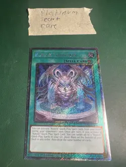 Yu-Gi-Oh! Runick Fountain RA04-EN296 Platinum Secret Rare 1st Edition NM - Image 1