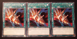 Yu-Gi-Oh! 3x Kosten verringern, MAZE-DE055, Rare, 1. Auflage, Deutsch, NM/NM/EX - Image 1