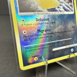 Pokemon TCG Card 2007 Secret Wonders - Psyduck 100/132 - Reverse Holo - DPBP#59 - Image 5