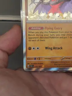 Pokemon TCG Hawlucha Baby Shiny Holo Rare Card Paldean Fates 175/091 NM - Image 5