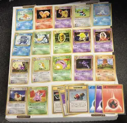60+ Japanese Pokemon Vintage Card Lot Old Back Base Fossil Rocket Gym Jungle - Image 1