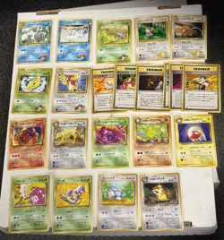 60+ Japanese Pokemon Vintage Card Lot Old Back Base Fossil Rocket Gym Jungle - Image 2