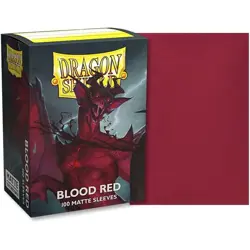 100 Count - Deck Protect - Dragon Shield - Matte Blood Red Gaming Card Protector 5706569110505 - Image 2