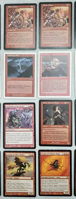 27 Vintage Red MTG Cards Lot - 20 Rare - 6 Uncommon - Magic The Gathering - Image 3