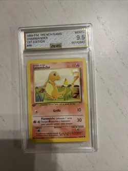 Pokemon Card - Charmander Salameche Base Set French 46/102 1st Edition - Image 1