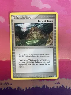 Pokemon Card Ancient Tomb EX Hidden Legends Uncommon 87/101 Near Mint - Image 1