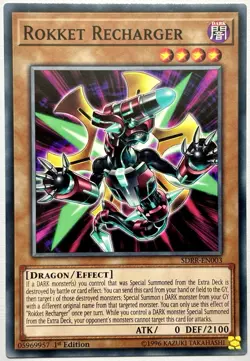 SDRR-EN003 Rokket Recharger - Common 1st Edition Near Mint YuGiOh Card - Image 1
