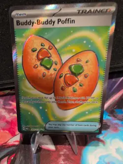 2025 Mega Evolution Pokemon Card Buddy-Buddy Poffin 167/132 Ultra Rare Full Art - Image 1