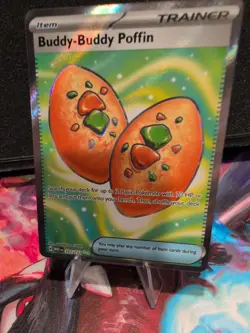 2025 Mega Evolution Pokemon Card Buddy-Buddy Poffin 167/132 Ultra Rare Full Art - Image 2