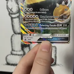 Snorlax GX SM05 Black Star Promo Pokemon Card LP English S&M 2016 Standard - Image 4
