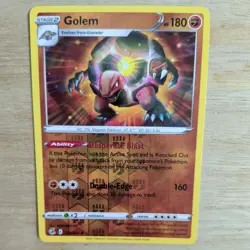 GOLEM 137/264 POKEMON CARD (FUSION STRIKE SET) REVERSE HOLO - Image 1