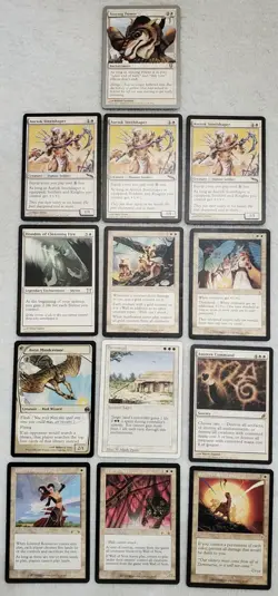 13 White MTG Cards NM/LP - Magic The Gathering - Rare - Uncommon - Image 1