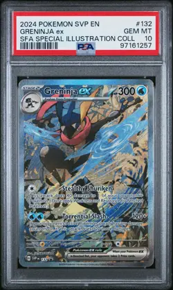 Greninja ex 132 Sv: Scarlet & Violet Promo Cards Holo, PSA 10 - Image 1
