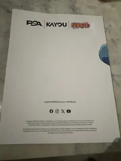 PSA Magazine x Kayou Exclusive NARUTO Uzumaki PROMO CARD December (WITH MAG) - Image 2