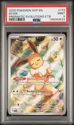 Pokemon Eevee #173 Scarlet & Violet Promo Holo PSA 9 English TCG Card - Image 1