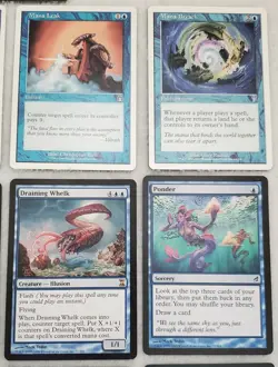 17 Blue MTG Cards Lot NM/LP - Magic The Gathering - Rare - Uncommon Vintage - Image 4