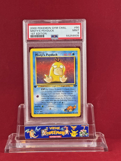2000 Pokemon 1st Edition Gym Challenge MISTY'S PSYDUCK Card #90/132 PSA 9 Mint - Image 1