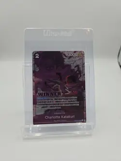 One Piece Card Game - Charlotte Katakuri - Winner Promo Foil (ENG) OP08-062 - Image 1