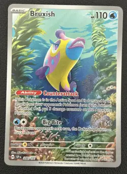 Bruxish 200/191 Surging Sparks Illustration Rare Holo Pokemon TCG Card NM - Image 1