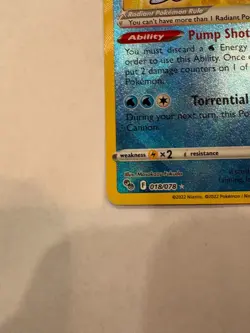 Pokemon Go TCG Radiant Blastoise Holo Rare Card NM Condition 018/078 - Image 5