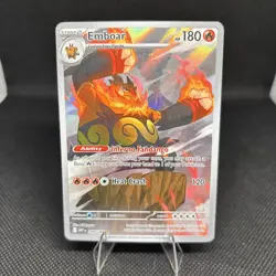 Pokemon TCG Emboar Full Art White Flare English Card 098/086 - Image 1