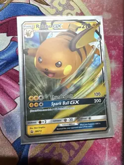 Raichu GX - SM213 - Pokemon Sun & Moon Promo Ultra Rare Card LP - Image 1