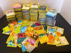1000 Pokemon Cards Lot Bulk - Common, Uncommons + 20 HOLOS Near Mint - Image 2