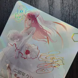 Zero Two Darling in the Franxx 02 Wedding Gold Signature Holofoil Card S405 - Image 2