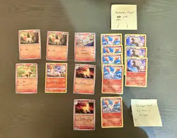 Pokemon Pontya And Rapidash Lot - 27 Cards - Image 1