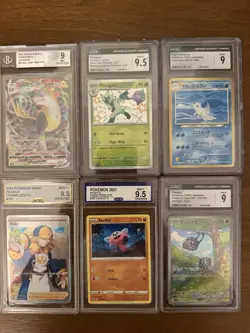 Pokemon Card Lot Graded 9 Or Better - Image 1