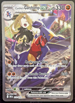 Cynthia's Garchomp ex 232/182 Sv10: Destined Rivals SIR Holo NM+ Card - Image 1