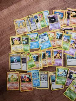 400 Vintage Pokemon Cards - Base + Jungle Bulk Lot + Mixed Energy - Excellent - Image 1